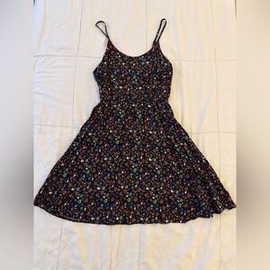 H&M Multicolor Floral Skull Mini Dress